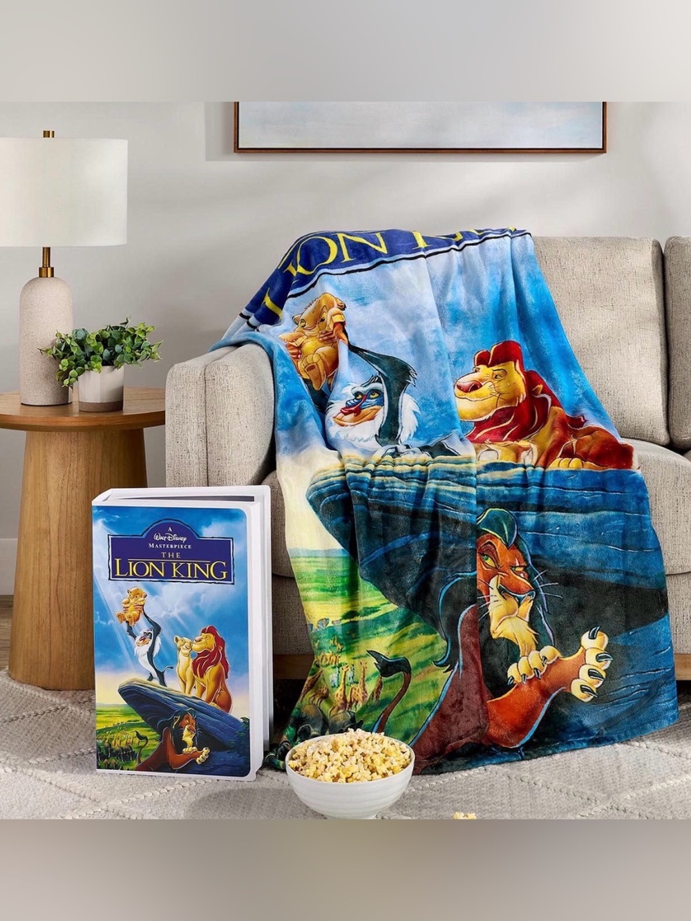 Disney lion king vhs blanket